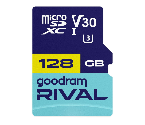 GOODRAM 128GB microSDXC RIVAL M3AA 100MB/s UHS-I U3 V30 - 1536719 - zdjęcie
